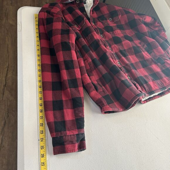 Tailor Vintage Mens Jacket Large Plaid Warm Thick Pockets Sherpa Lined Heritage - Picture 11 of 14